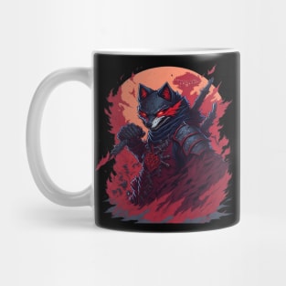 Ninja Warrior Wolf Mug